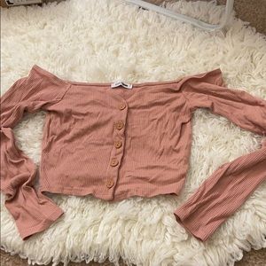 Off Shoulder Crop Top